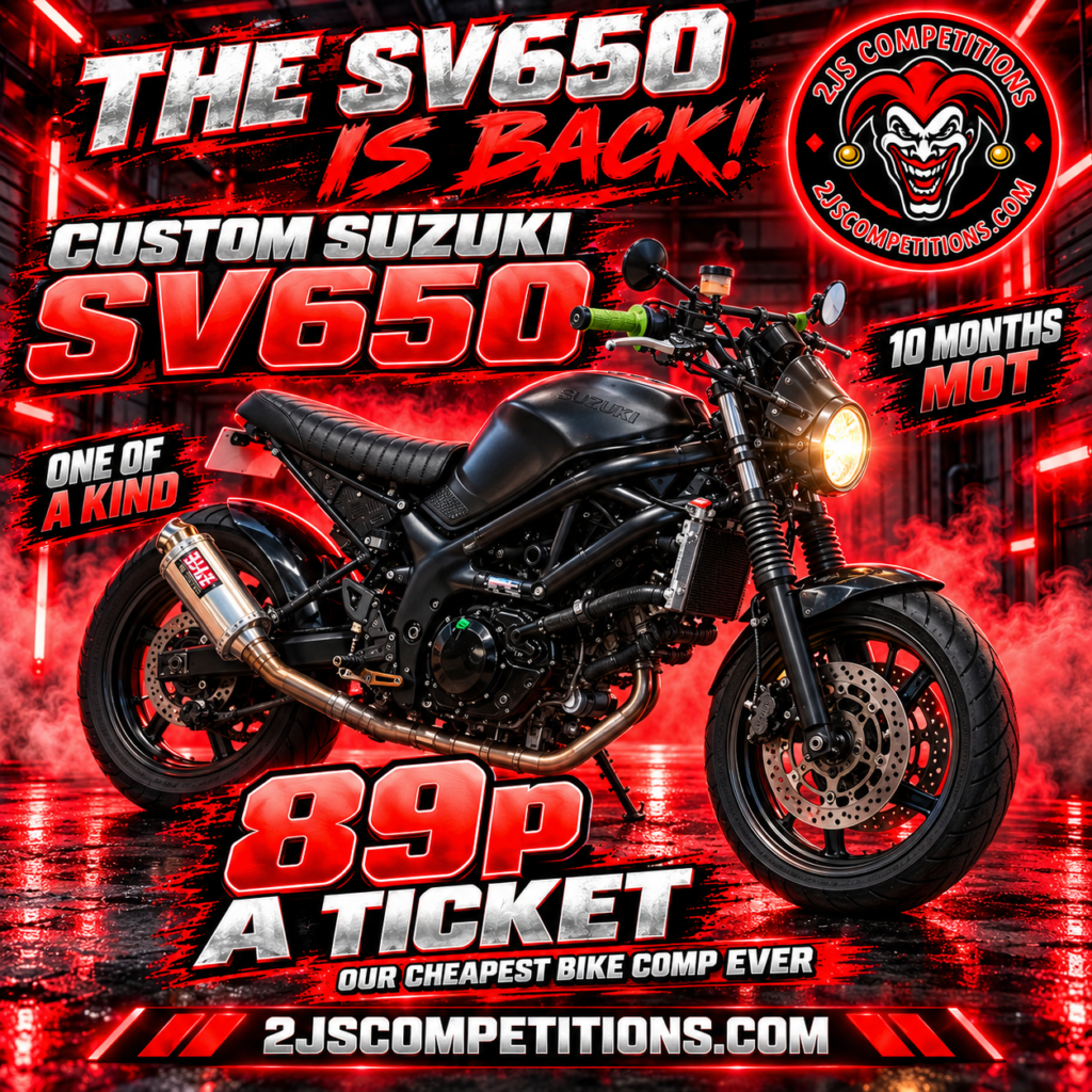 Custom Suzuki SV650 Motorcycle – 89p Entry